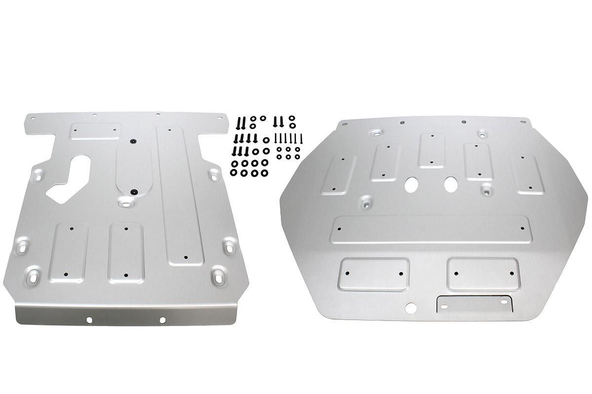 Unterfahrschutz 2-tlg für New Defender aus 6mm Aluminium (Schutz für Motor und Getriebe)