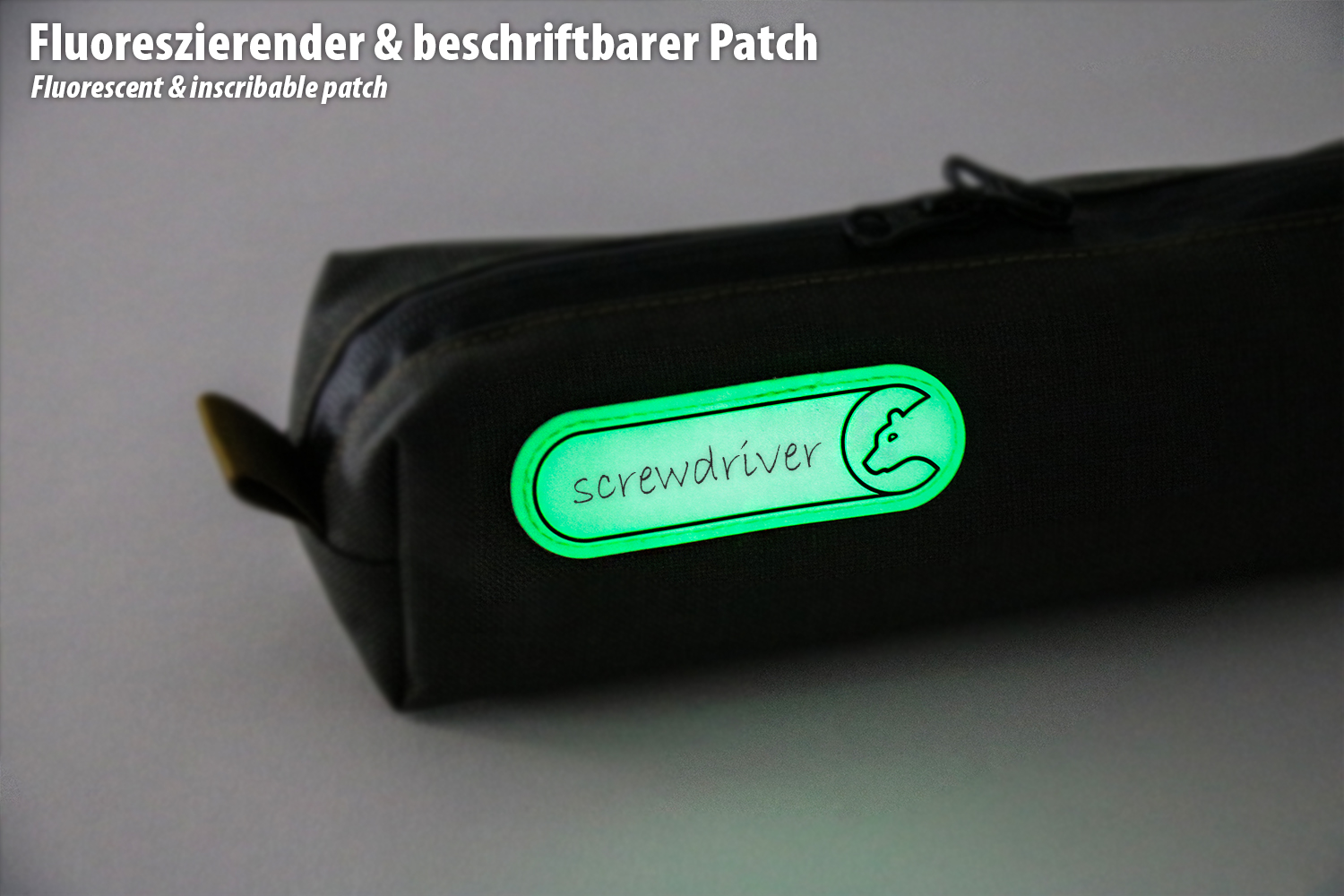 Tool Roll , Werkzeugtasche, Rolltasche, inkl. beschreibbares Leuchtpatch