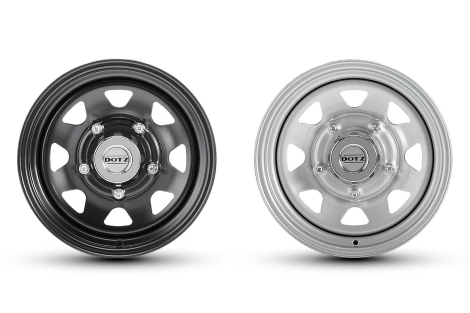 Dotz Dakar 7x16 "ET0 and 6x15" suitable for Defender, Mercedes G and Jimny II GJ HJ