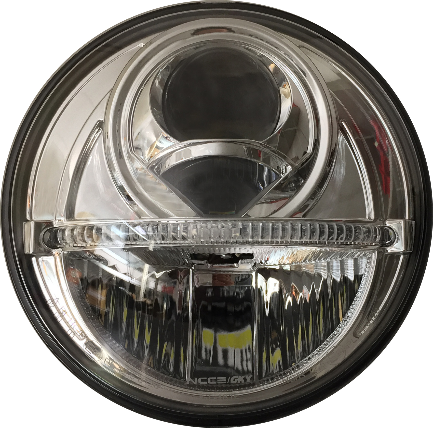 Nolden 7-Zoll Generation 2 Bi-LED Reflektor-Hauptscheinwerfer für VW T3, dark chrome