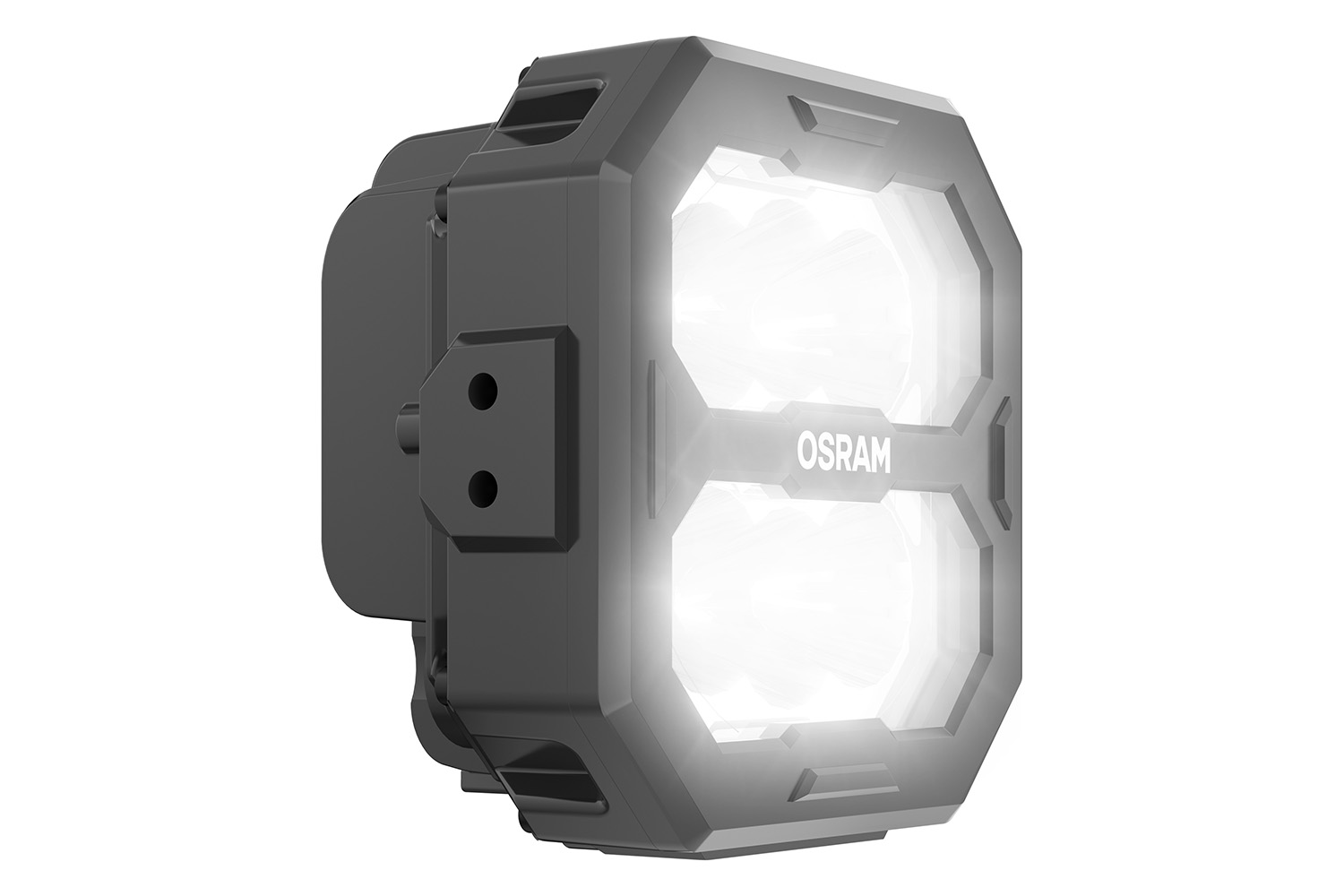 OSRAM LEDriving Cube PX3500 Spot, seitliche Ansicht, leuchtend