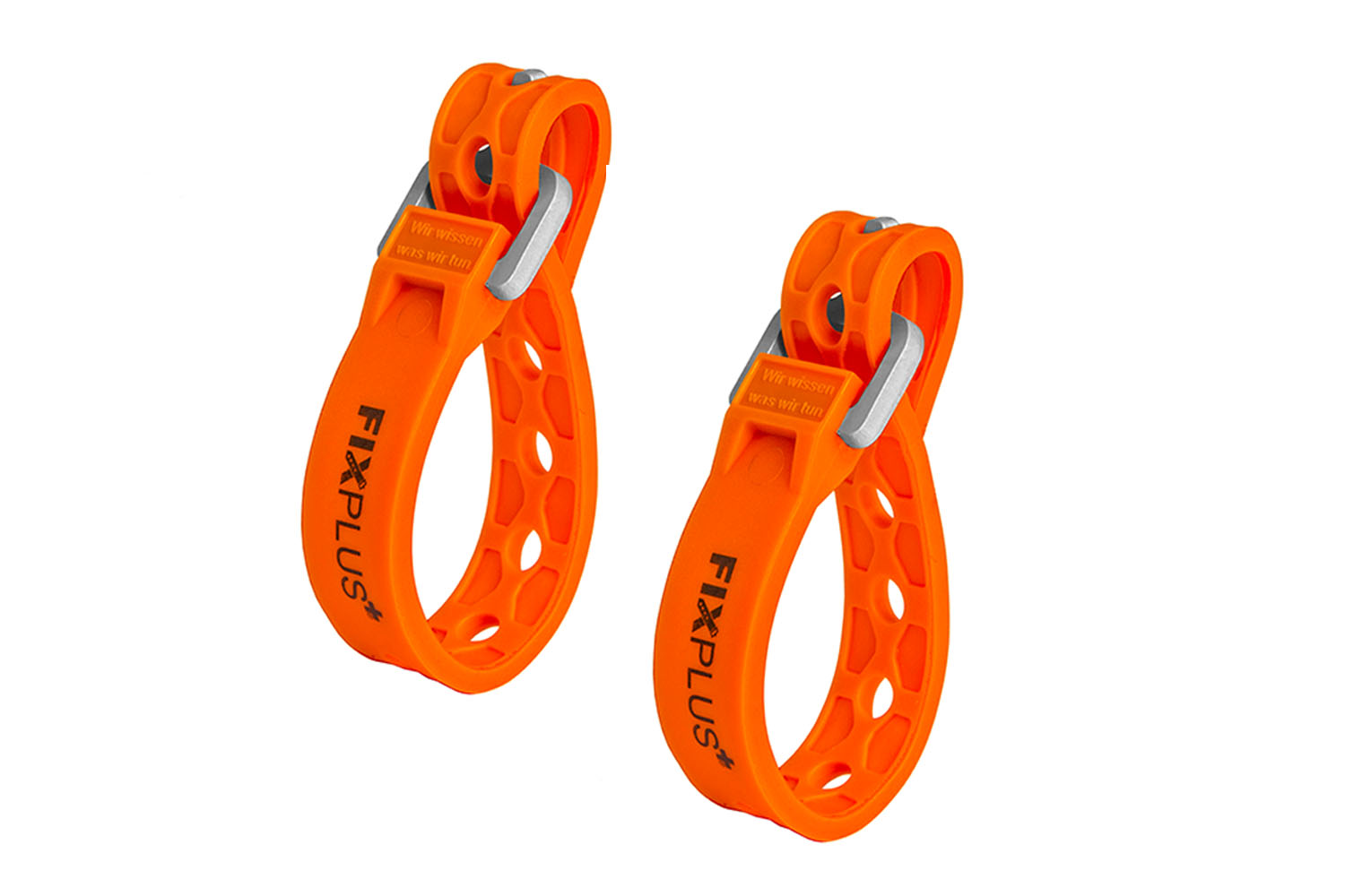 Befestigunsstraps, Fixplus 15cm orange, 2er Set