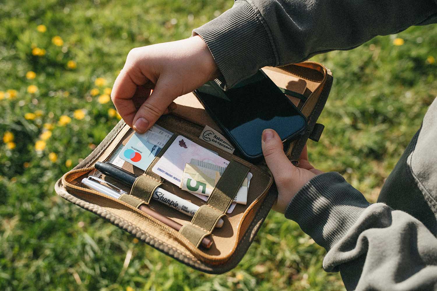 Notebook and document pouch