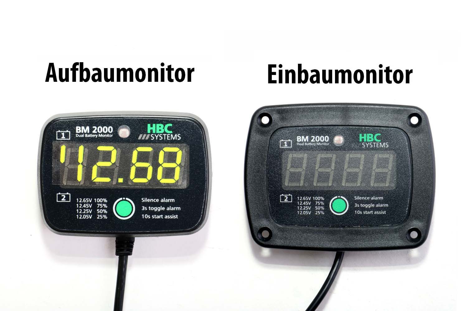 HBC Aufbaumonitor, HBC Einbaumonitor