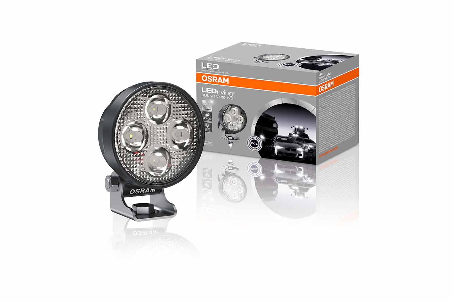 Osram LED WL Round VX80-WD, Zusatzscheinwerfer mit Zulassung