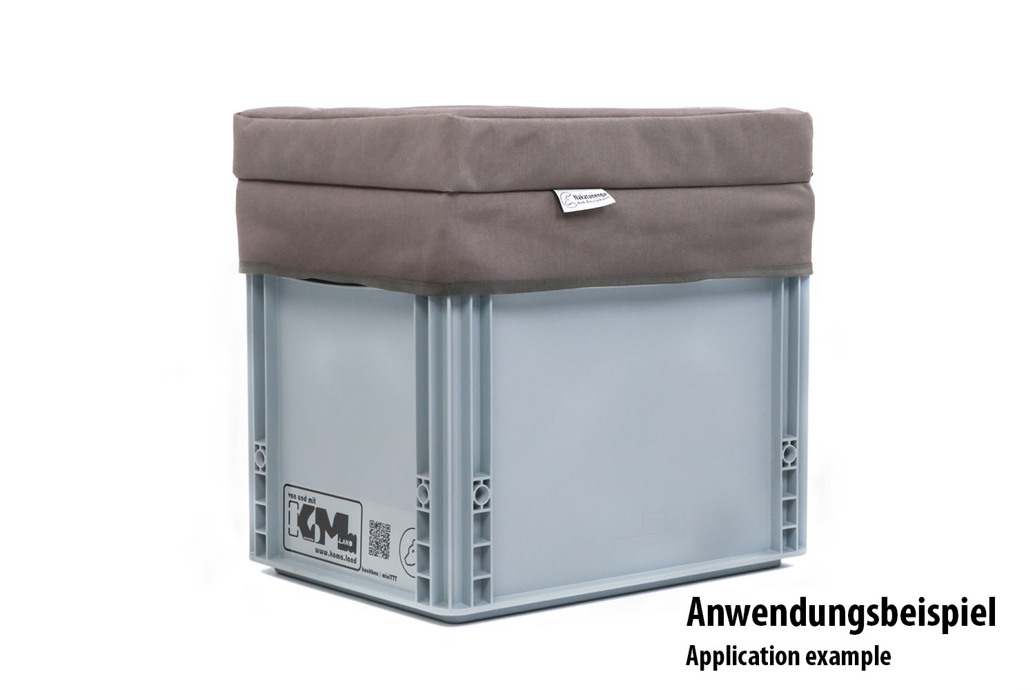 Sitzauflage für Mini-TrockenTrennToilette KoMa Kackbox, grau