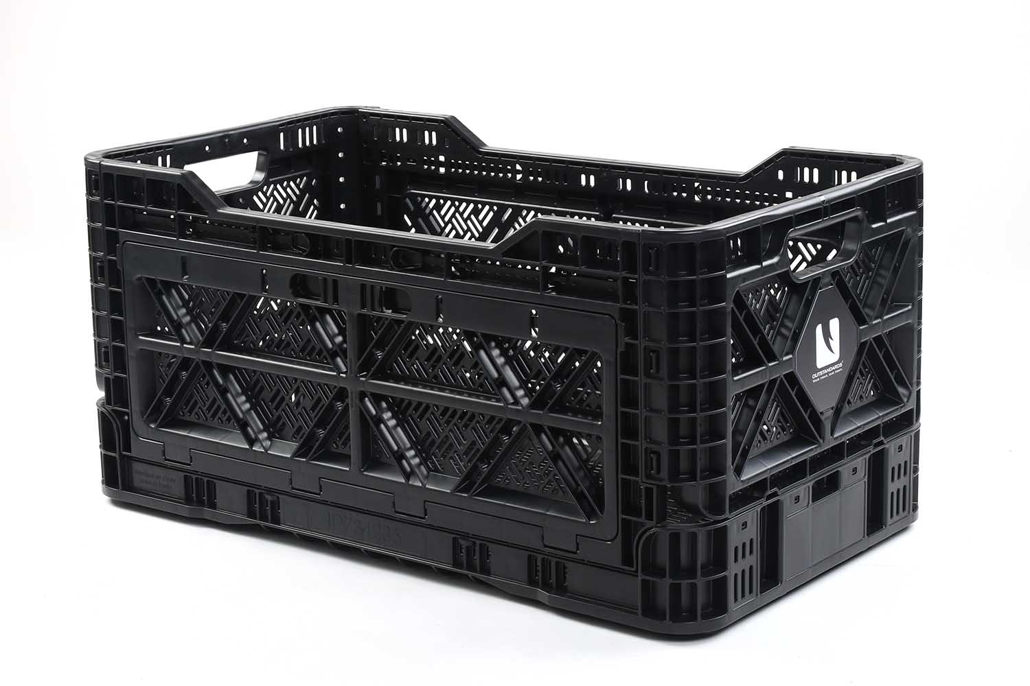 Stackable basket box, 90l, black