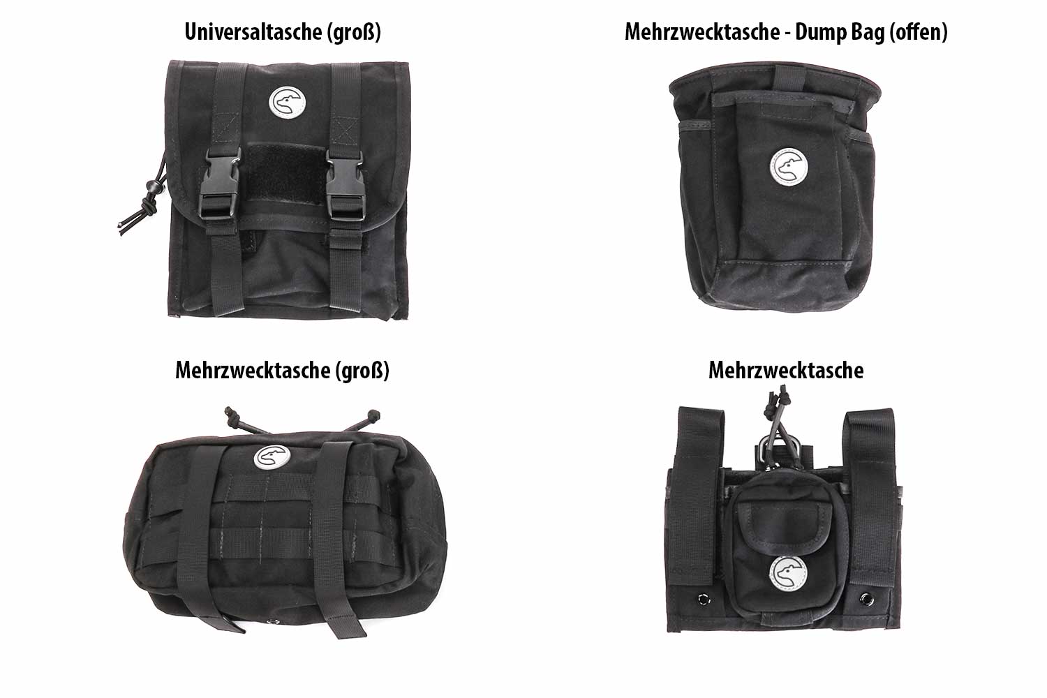 Molle Taschen, verschiedene Ausführungen