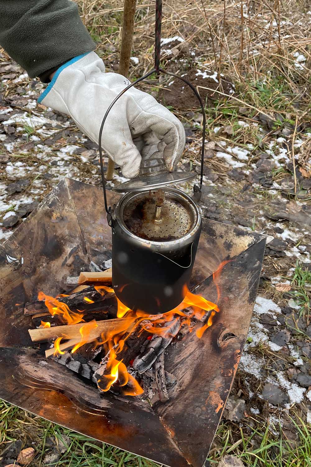 Anwendungsbeispiel, Edelstahl-Kanne mit Perkolator