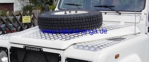 Defender Reserveradhalterung Motorhaube