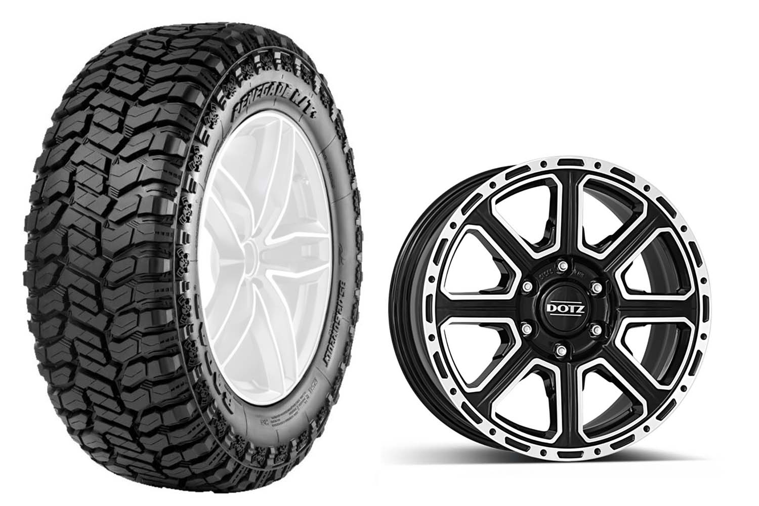 Radar Renegade R/T+ 265/65R18 117Q auf Alufelge Dotz Kalahari Dark 8x18"