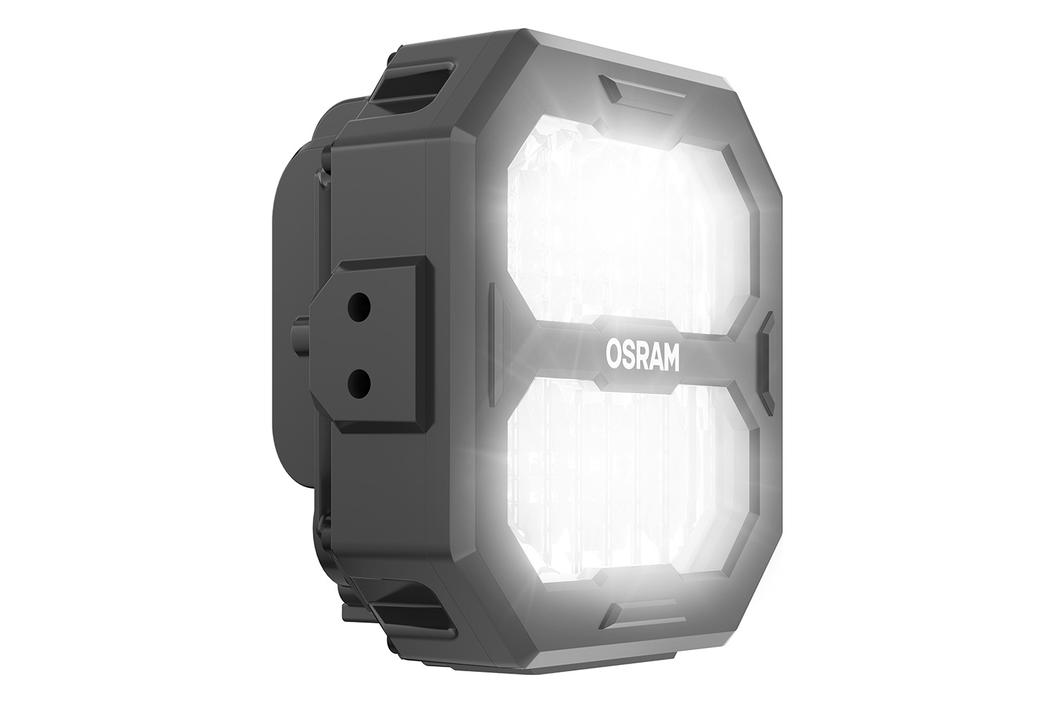 OSRAM LEDriving Cube PX1500, Flood, Ansicht seitlcih, leuchtend