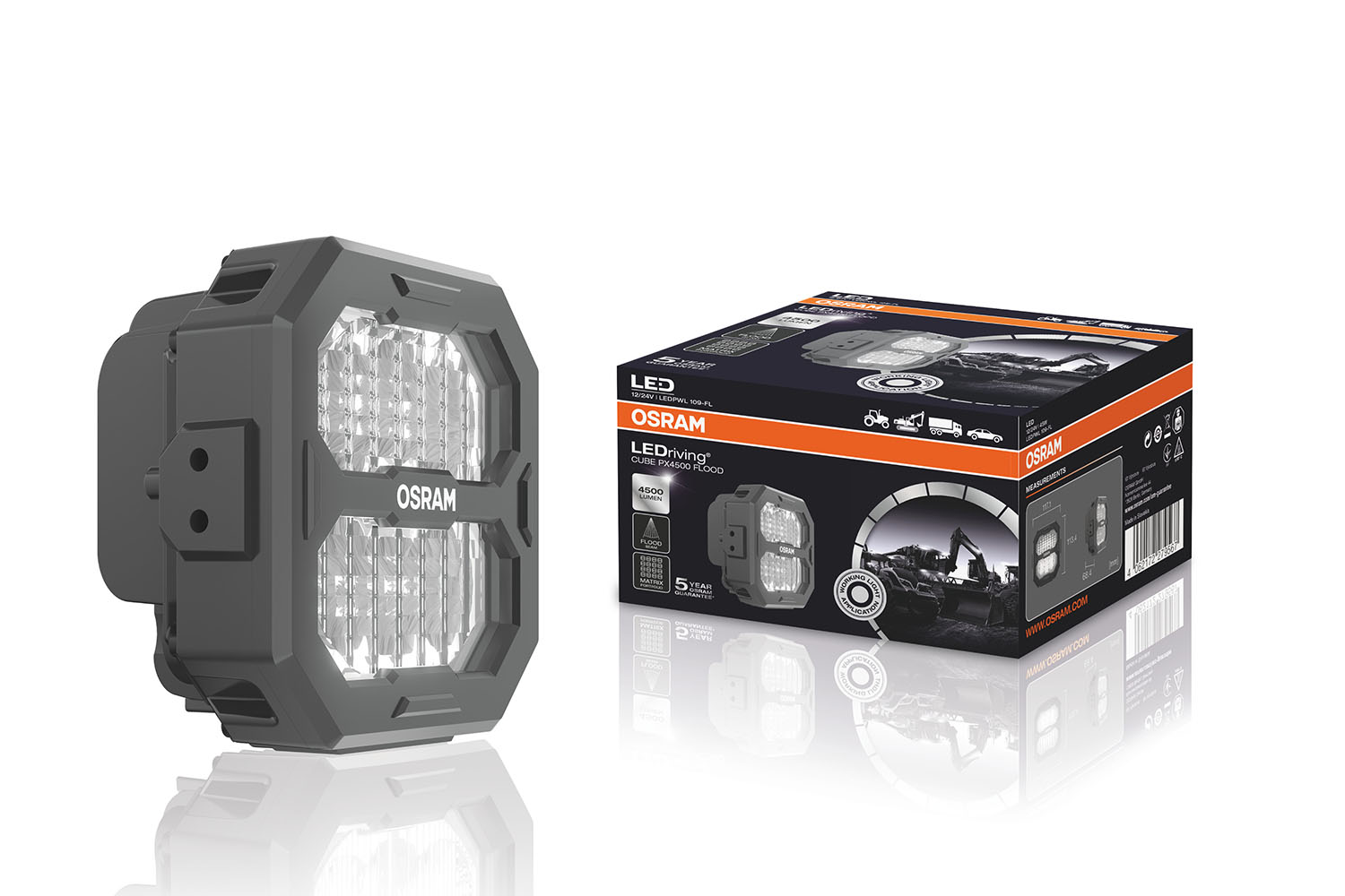 OSRAM LEDriving Cube, PX4500, Flood Beam