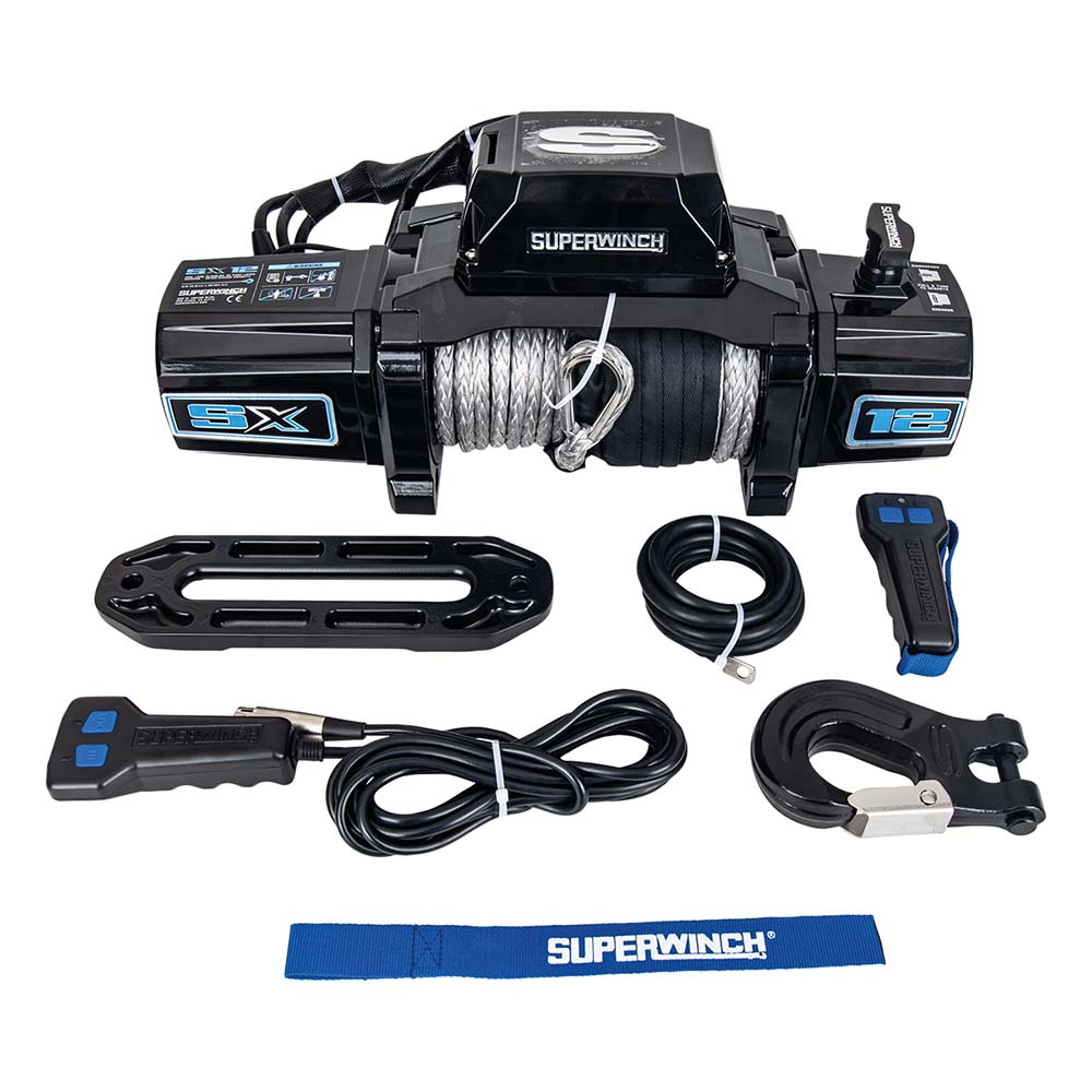 Seilwinde Superwinch SX12, schwarz