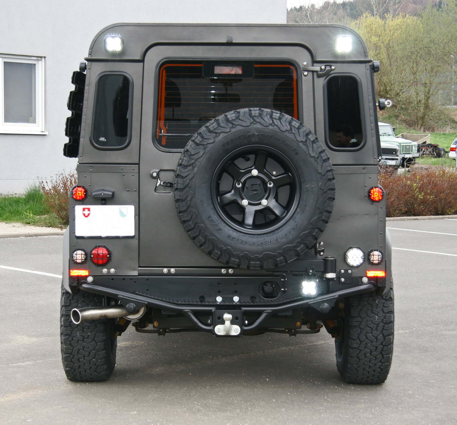 Reserveradträger für Land Rover Defender