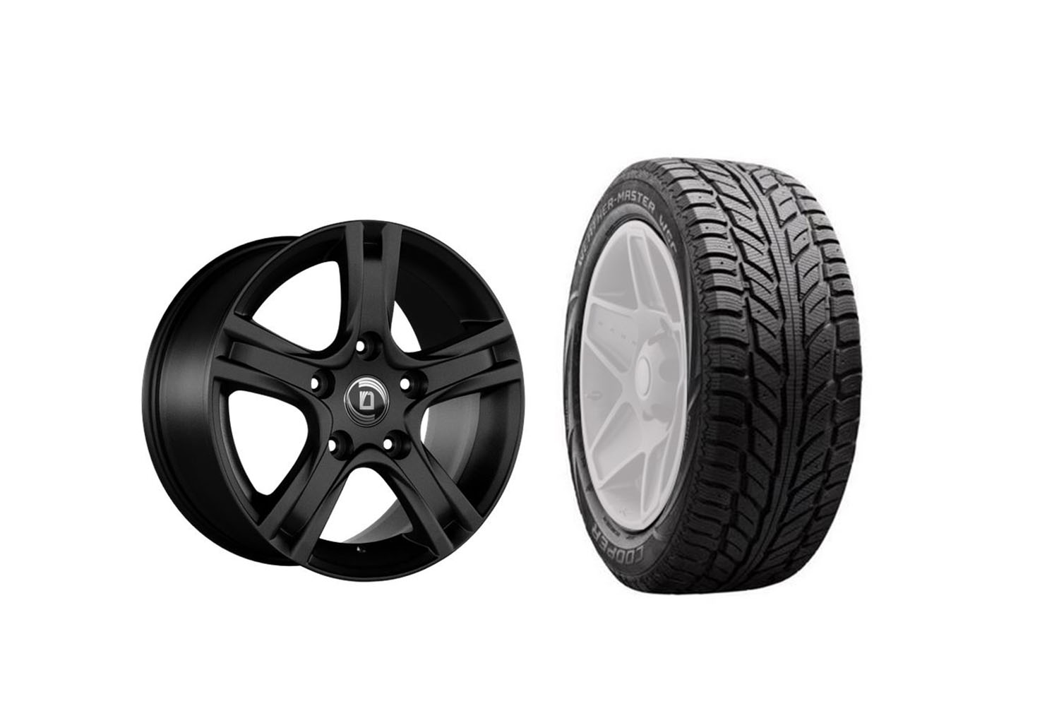 Komplettradsatz Cooper Weathermaster WSC 255/55R20 110T, Alufelge Diewe Amaro 9x20"ET