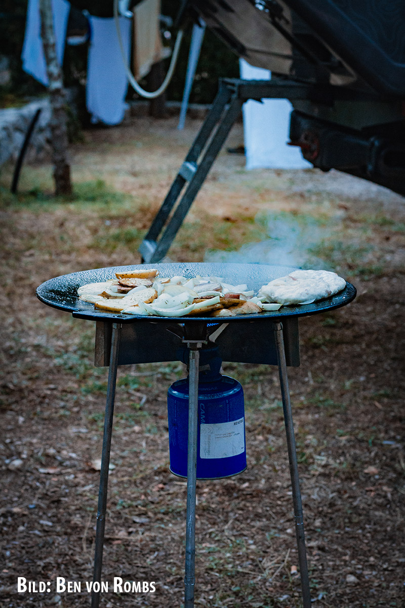 Anwendungsbeispiel, Grillplatte, prepper, blackout