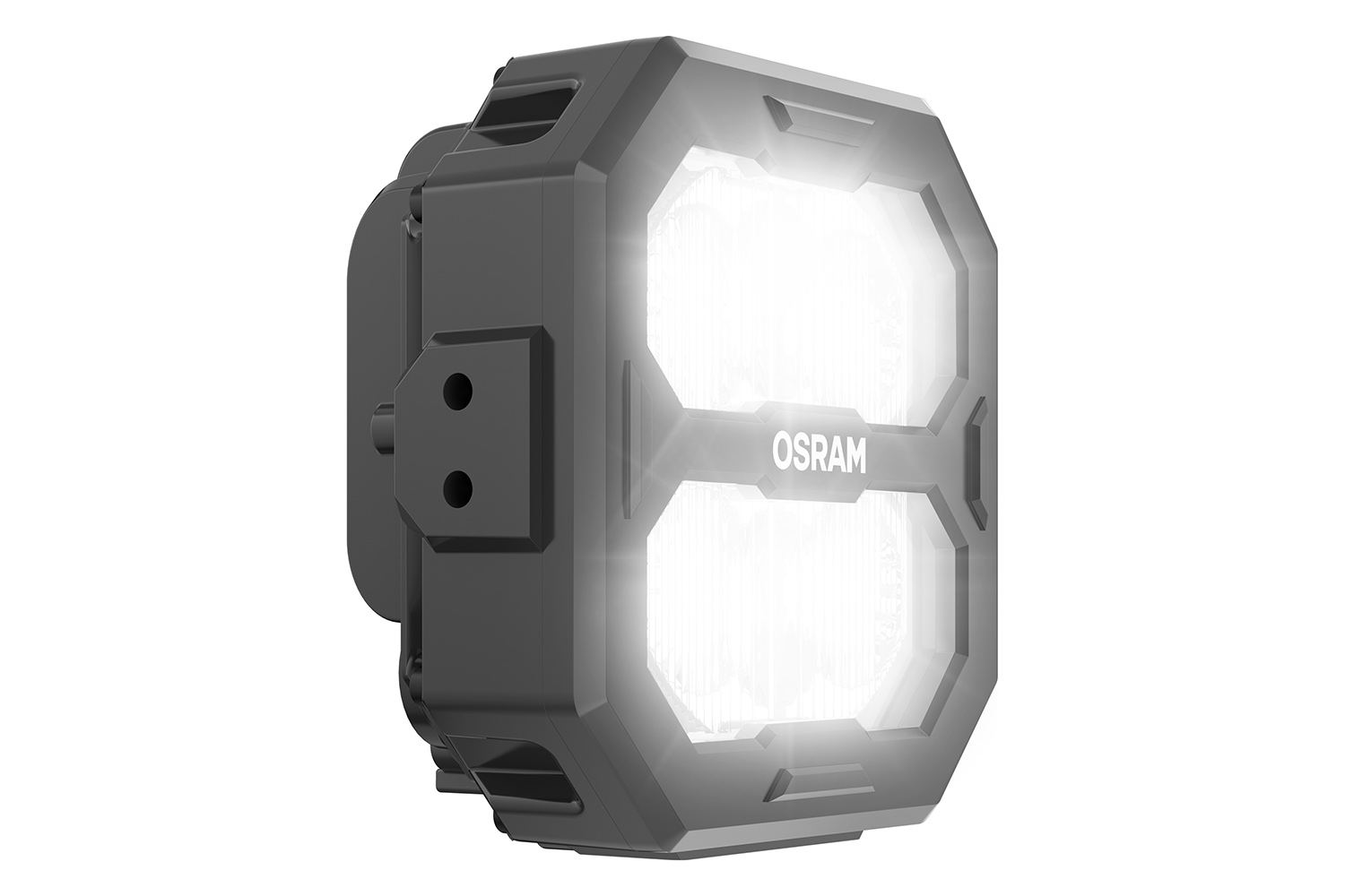 OSRAM LEDriving Cube PX1500, Ultra Wide Beam, Ansicht seitlich, leuchtend