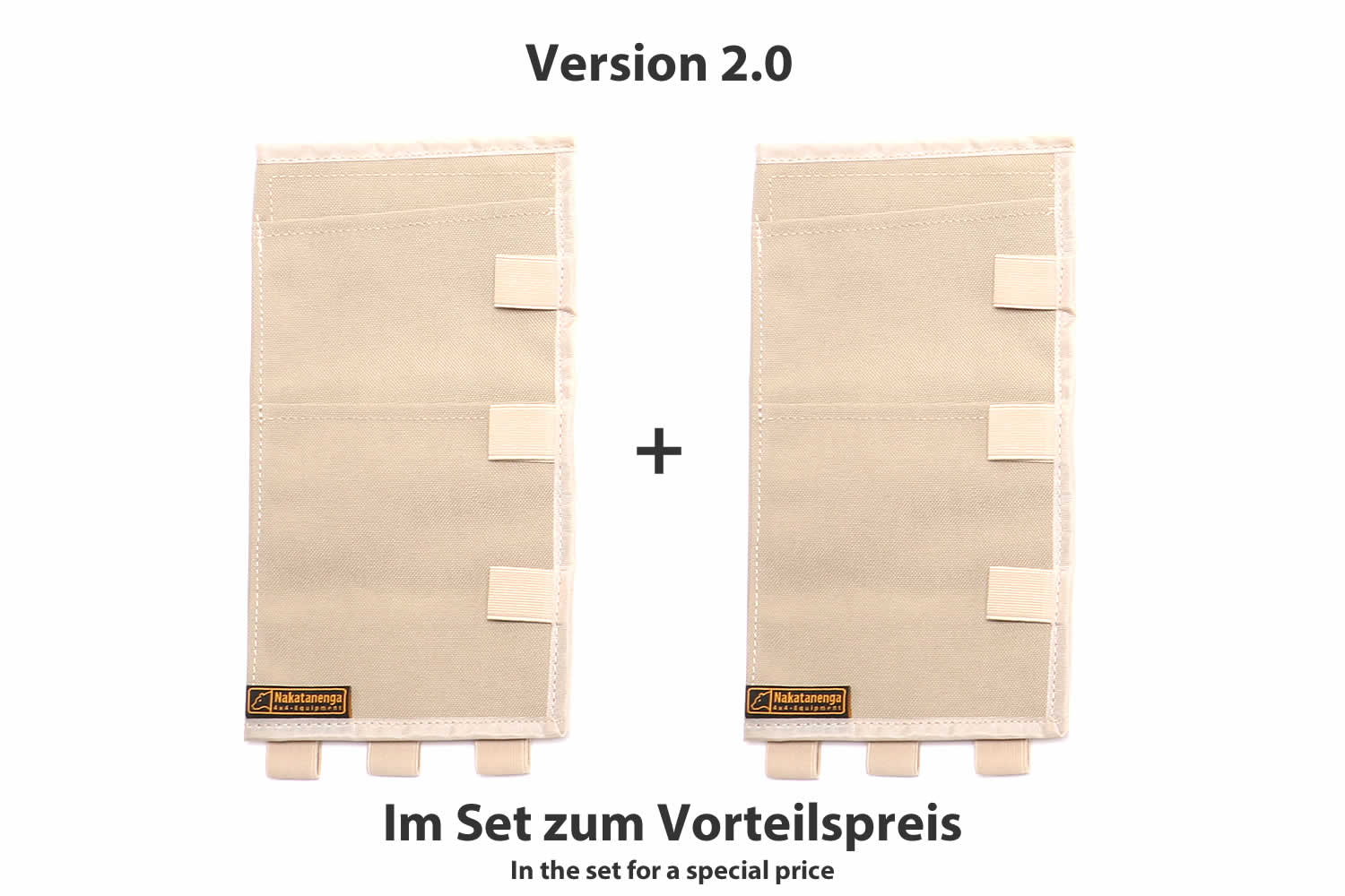 Sonnenblenden-Organizer SET mit zwei Organizer und zwei Kartenhaltern