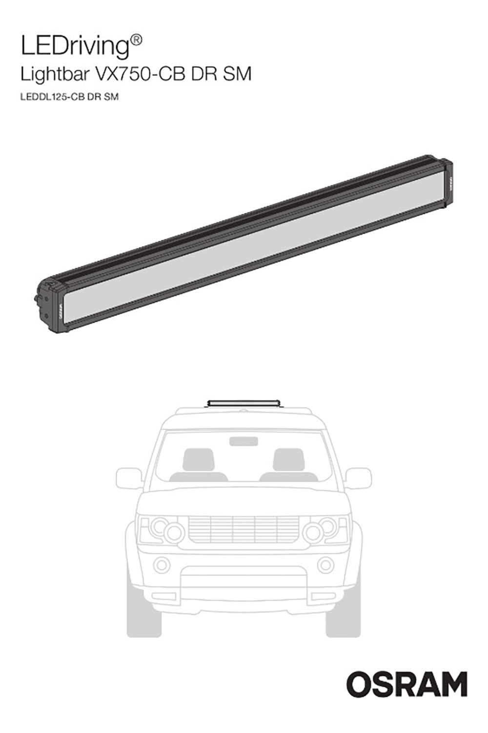 OSRAM Lightbar VY750-CB DR SM, LEDDL125-CB DR SM