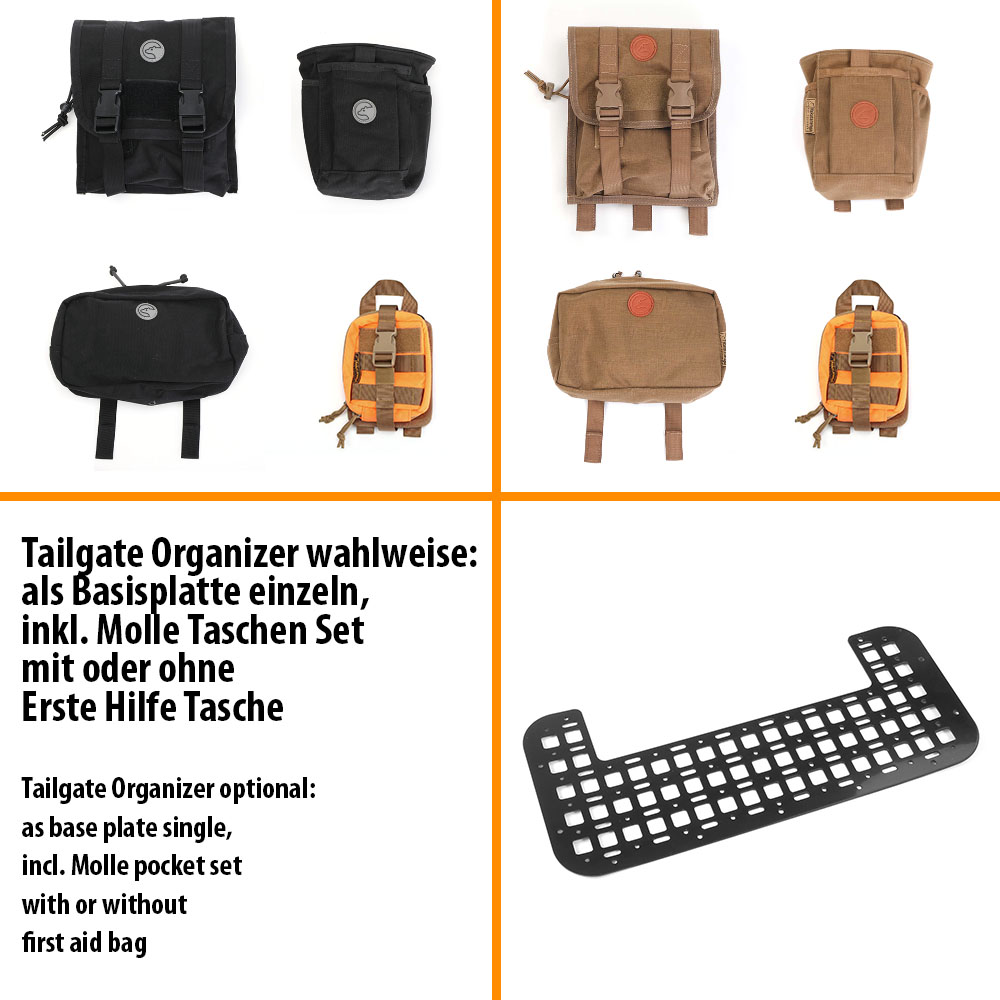 Taschen Sets für Tailgate Organizer New Defender