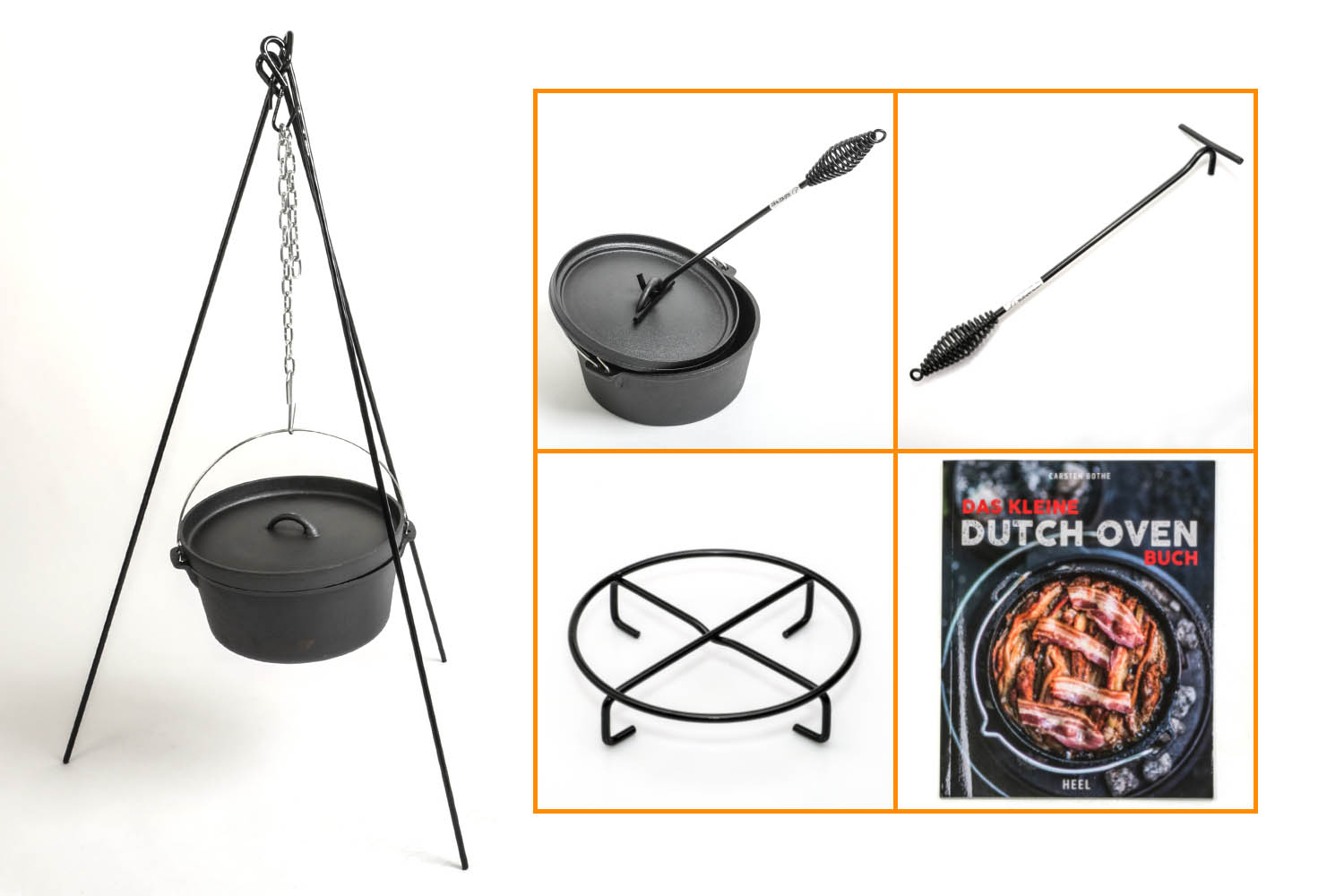 Dutch Oven Set, blackout, prepper