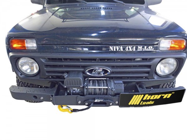Cable winch system for Lada Niva