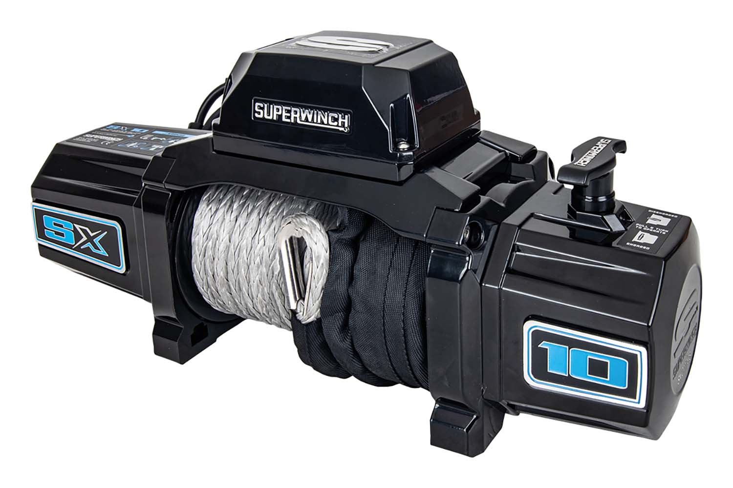 Superwinch SX 10SR, 12V 4,5t Zugkraft, 5,5 PS Motor, Farbe: schwarz