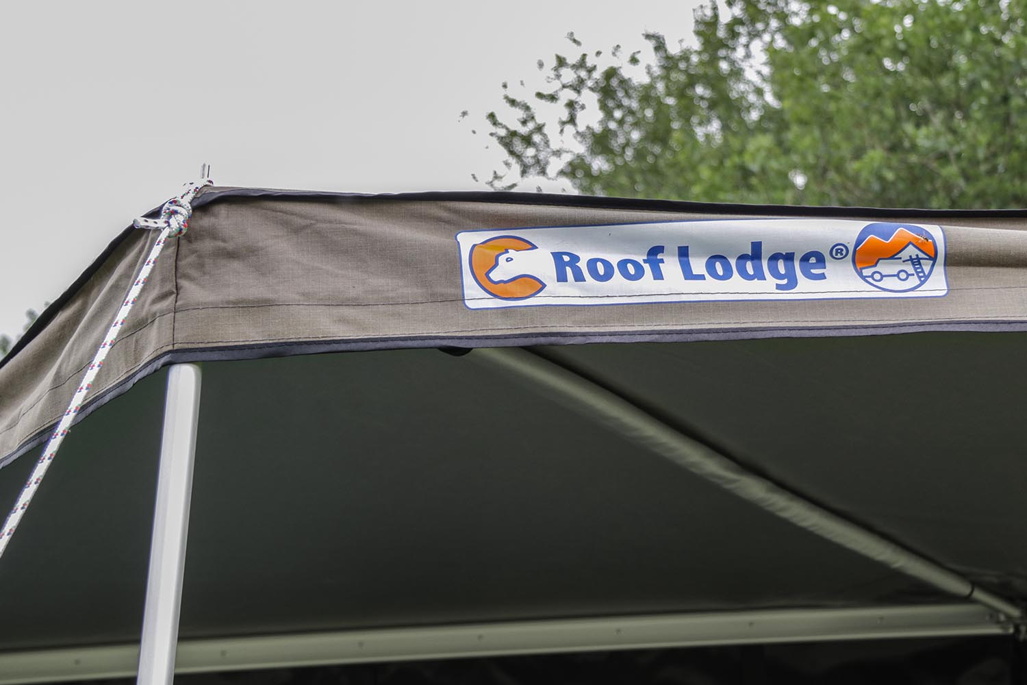Roof Lodge Evolution 2, 270° Markise, inkl. zwei Seitenteilen, steingrau