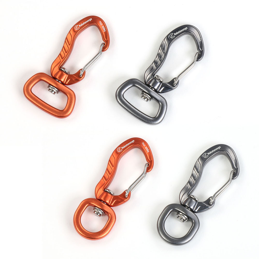 7075 Aluminum Swivel Snap Carabiner Hanging Connect Hook for Climbing  Camping